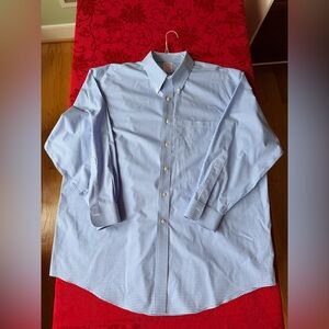 Brooks Brothers Madison Fit Non-Iron Stretch Cotton Blue & White Checkered Shirt